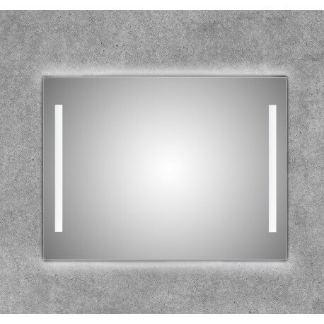 Espejo rectangular con luz LED frontal superior modelo Berlín